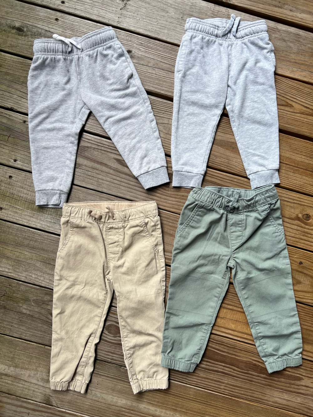 Carter’s 2T 4 Jogger Khaki/Green/ Grey Sweatpants Toddler Pants
